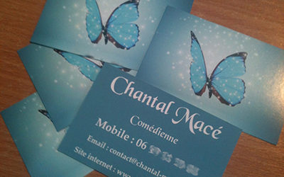 Création de cartes de visite pour Chantal Macé
