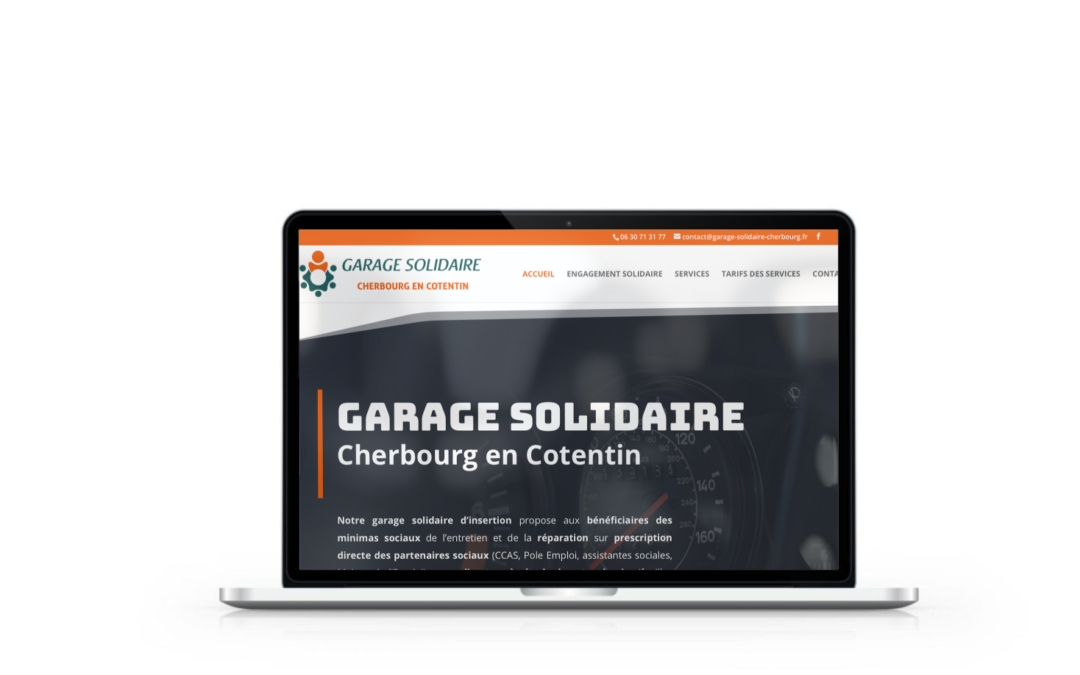 Création du site internet Garage Solidaire à Cherbourg