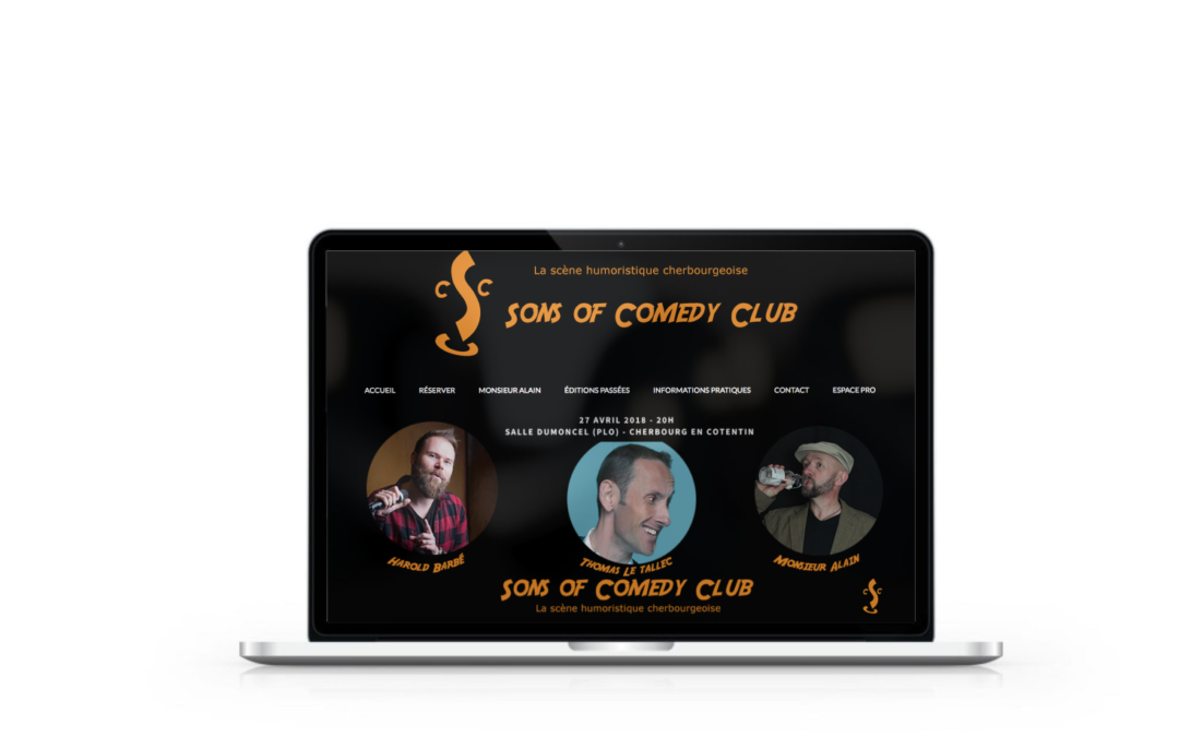 Création du site internet Sons of Comedy Club Cherbourg