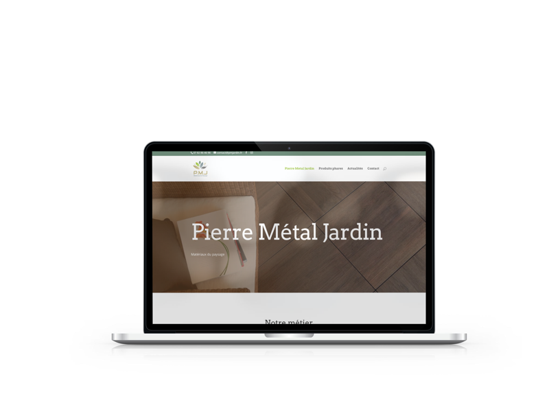Création du site internet de Pierre Métal Jardin