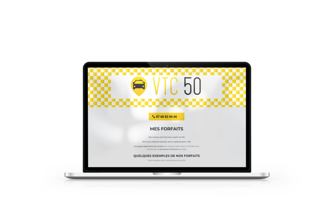 Création site vitrine pour VTC 50