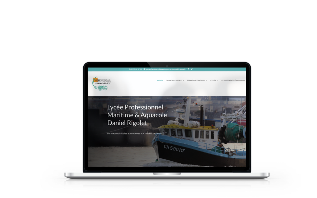 Refonte du site internet du lycée professionnel Maritime et Aquacole de Cherbourg