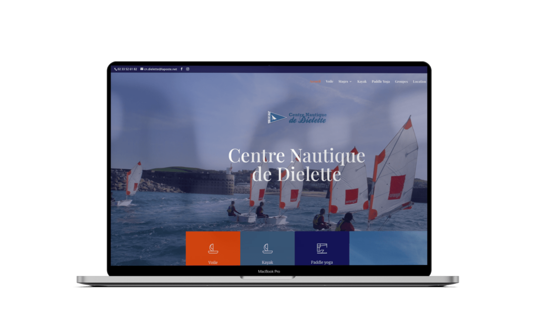 Refont site internet Centre Nautique de Dielette