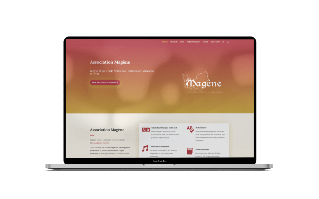 Site internet de Magène, association pour la défense de la langue normande