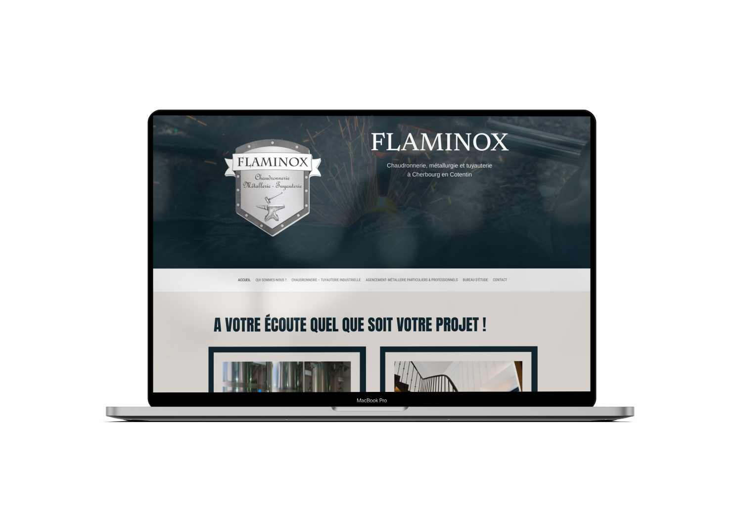 Site internet de Flaminox Cherbourg