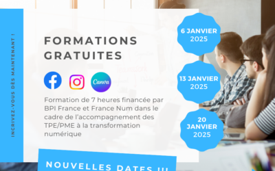 Formations Facebook Instagram et Canva gratuites sur Cherbourg en Cotentin