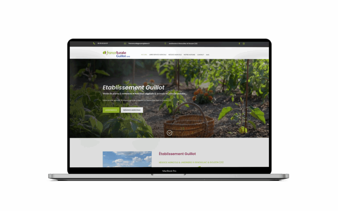 Refonte site internet Guillot France Rurale