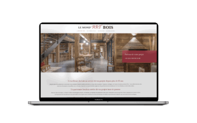 Mond’Art Bois : un nouveau site et une collaboration fidèle avec un créateur d’entreprises inspirant