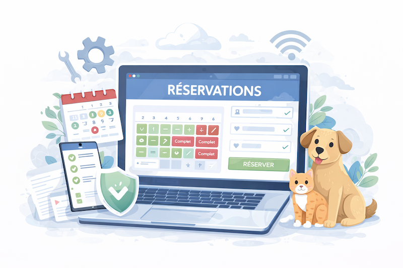 Installation module de réservation en ligne