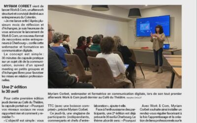 Work & Com Cherbourg : un nouveau rendez-vous pour les entrepreneurs du Cotentin mis à l’honneur dans la presse