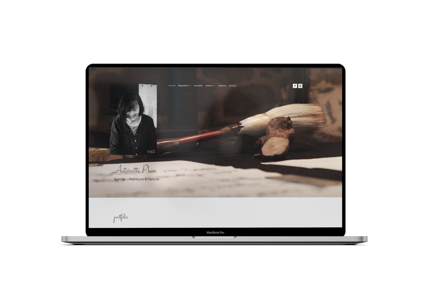 Création du site d’Antoinette Pham