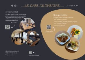 Création de sets de table pour Le restaurant le Café du Théâtre à Cherbourg : un support de communication efficace