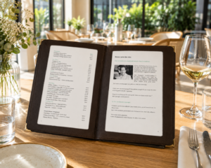 Mise en page de brochures et catalogues : retour sur un projet d'exception pour le Café de Paris à Cherbourg