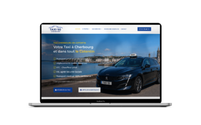 Création du site Taxi 50 Cherbourg : un site optimisé pour le référencement local
