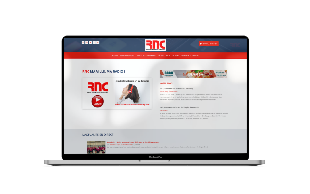 Refonte site internet Radio Normandie Cherbourg