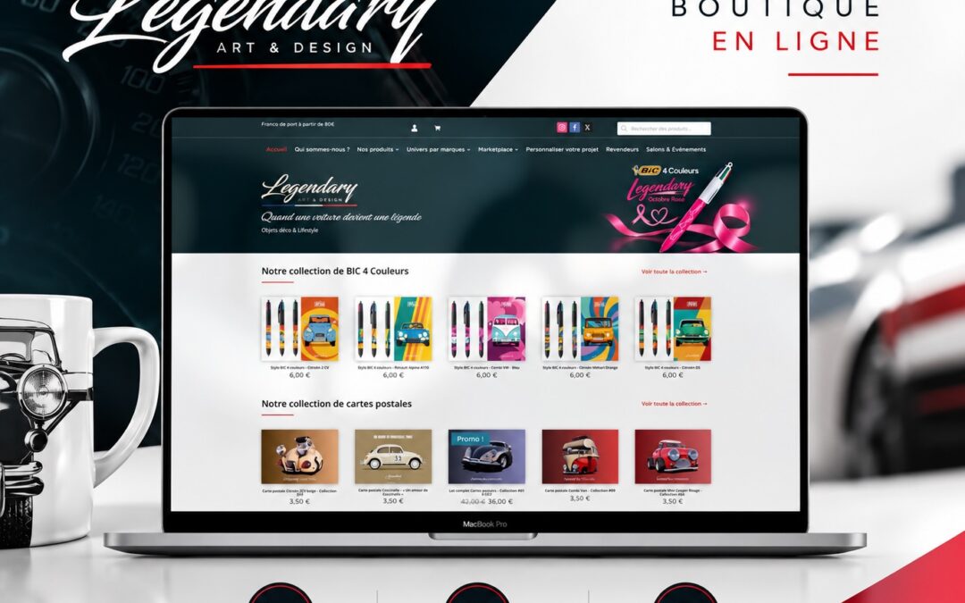 Amélioration boutique en ligne Legendary Art & Design