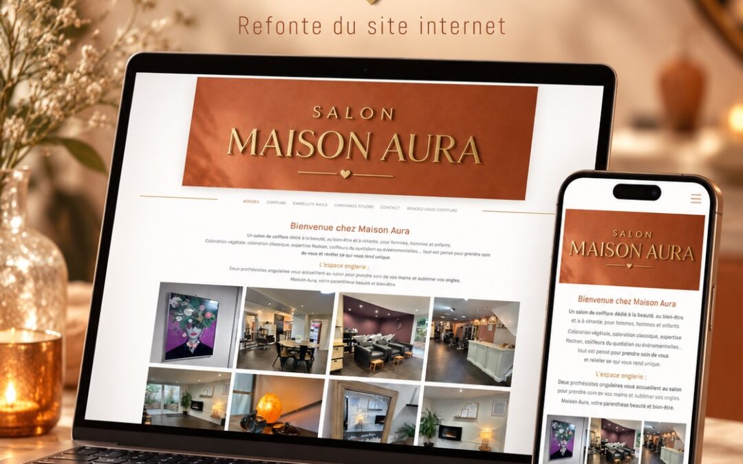 refonte site internet salon coiffure