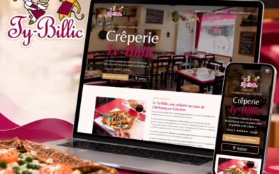 Refonte du site internet de la crêperie Le Ty-Billic à Cherbourg